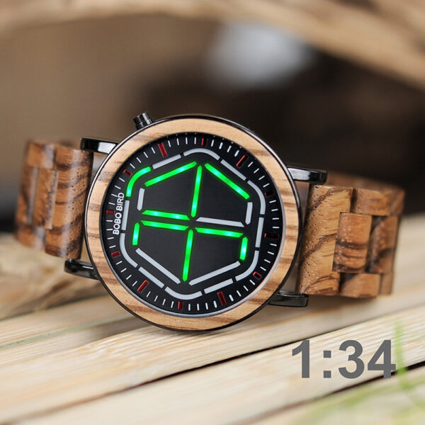 Night vision wooden watch - Image 4