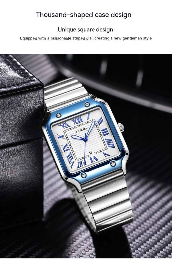 Men's Classic Roman Luminous Waterproof Steel Watch - Image 4