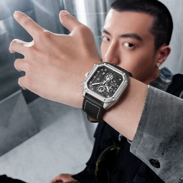 Men's Multi-functional Square Quartz Watch - Image 7