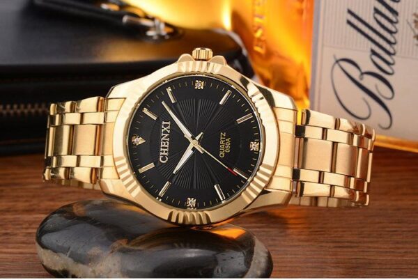 Luxury Brand Man Gold Dress Watches Stainless Steel - Image 2