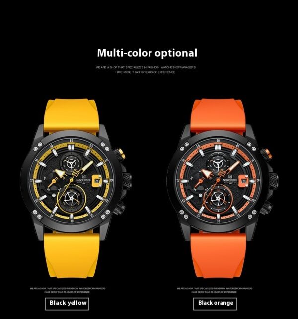 Sports And Leisure Silicone Band Color Watch - Image 2