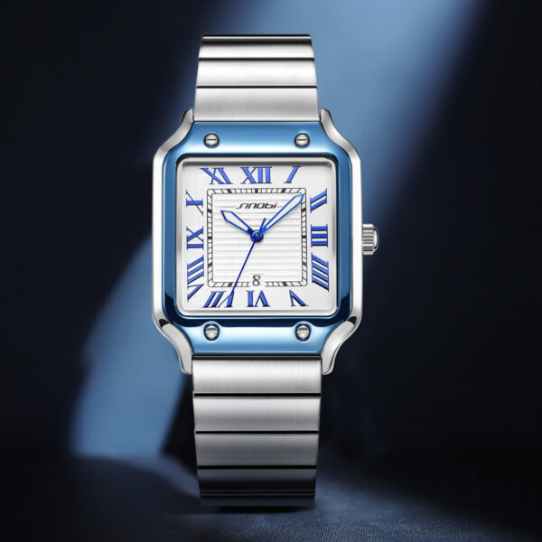 Men's Classic Roman Luminous Waterproof Steel Watch - Image 9