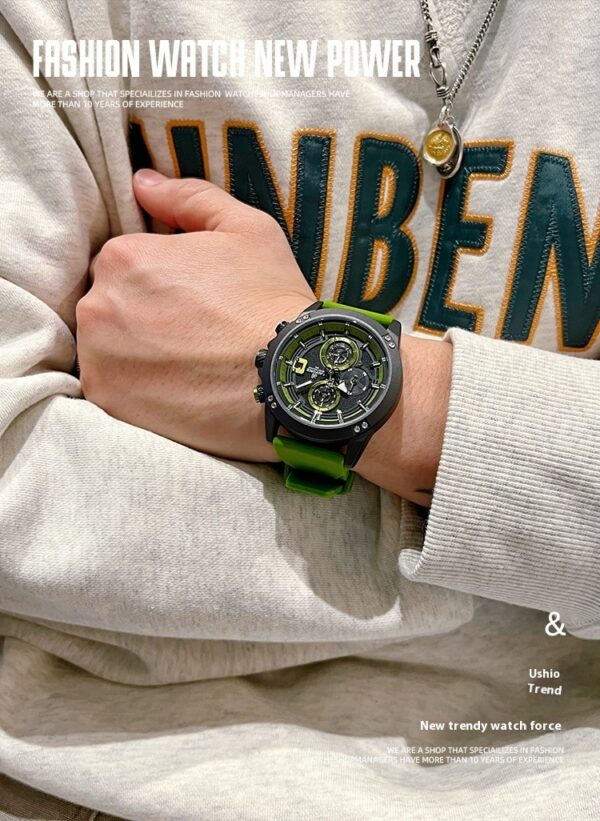 Sports And Leisure Silicone Band Color Watch - Image 4