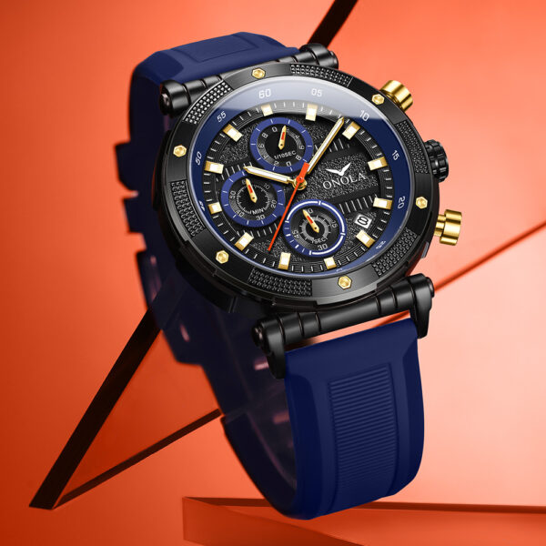 Fashion New Multi-functional Quartz Tape Watch Waterproof - Image 5