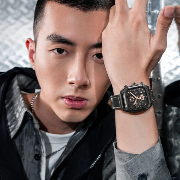 Men's Multi-functional Square Quartz Watch - Image 5